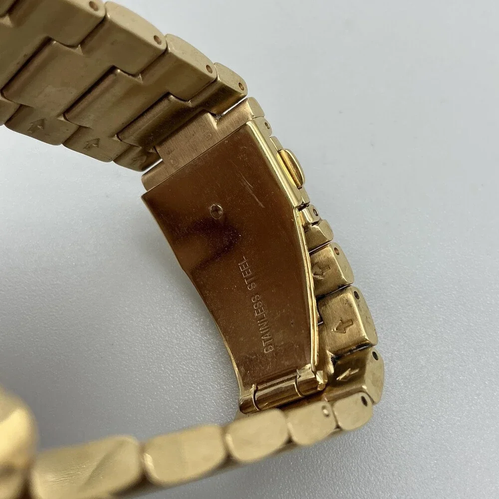 Juicy Couture Stella Womens Watch 40mm Gold Tone Rainbow Crystal New Battery 7